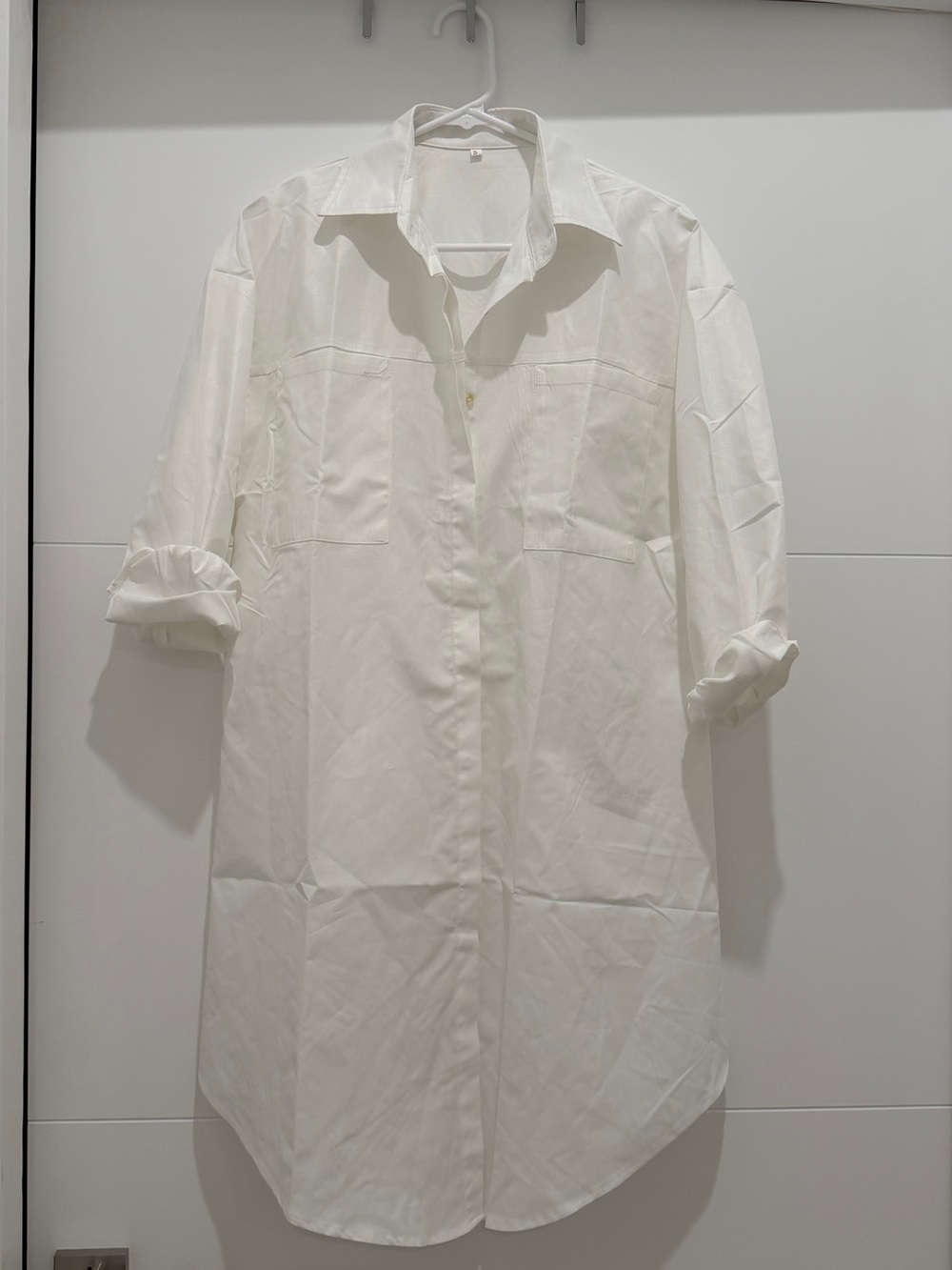 Classic White Shirt Dress